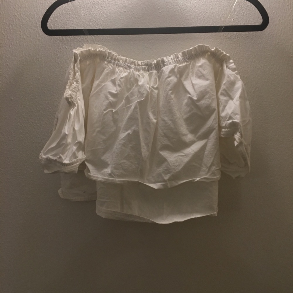 White off the shoulder top